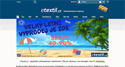 Desktop Screenshot of etextil.cz